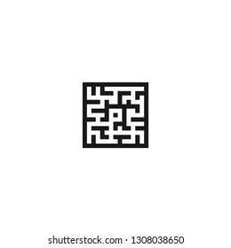 LABIRIN LOGO, BLACK WHITE