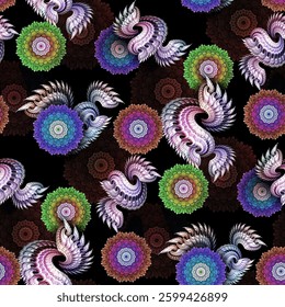 labirin pattern design for textile