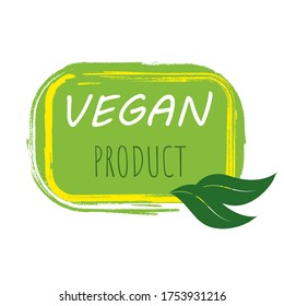 Lable for natural products. Vector lable EPS 10