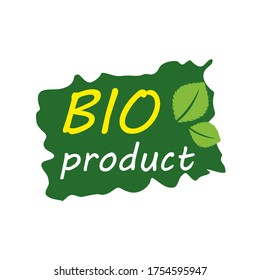 Lable for natural products. Vector lable EPS 10