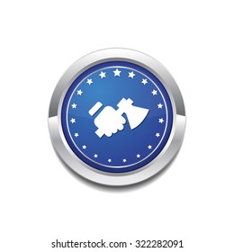 labor Blue Vector Icon Button
