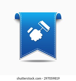 labor Blue Vector Icon Design