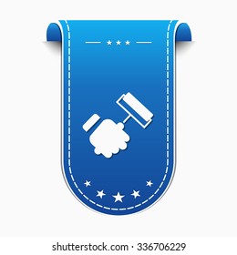 labor Blue Vector Icon Design