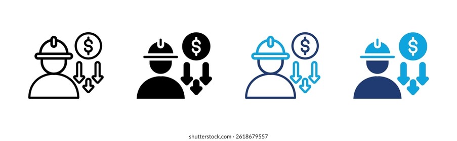 Labor Cost Icon Element For Design