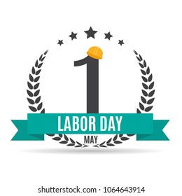 Labor Day 1 May Poster. Vector Illustration Background EPS10