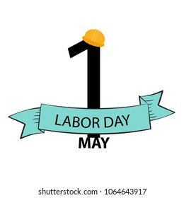 Labor Day 1 May Poster. Vector Illustration Background EPS10