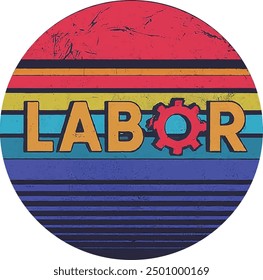 Labor Day 2024 t-shirt design with an American flag theme, celebrating the dedication of the workforce that keeps our country strong and united through hard work and perseverance.