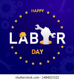 Labor day in America background design vector template graphic or banners  illustrations 