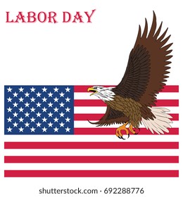 Labor Day in America. Vector illustration