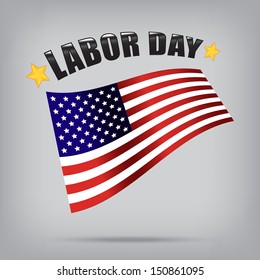 labor day american vector