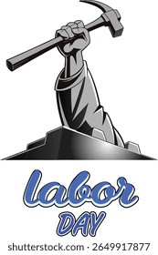 Labor day art vector with aliment.