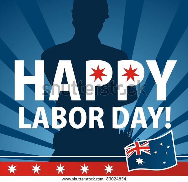 Labor Day Australia Stock Vector (Royalty Free) 83024854
