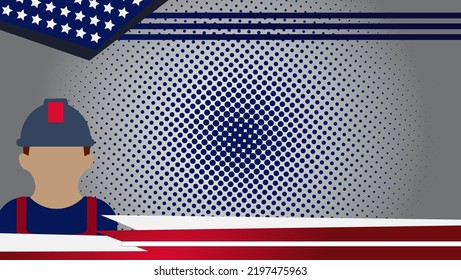 
labor day background copy space vector