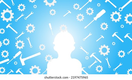 
vector de espacio de copia de fondo del día laboral
