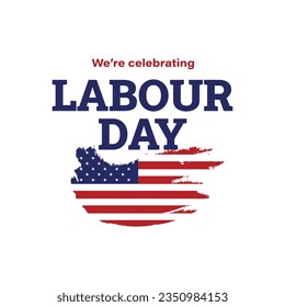 Labor Day Background Design in abstract theme. Banner, Poster, Greeting Card. Vector Illustration for social media.