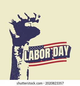 Labor Day Background Design. Banner, Poster, Greeting Card. Vector Illustration.