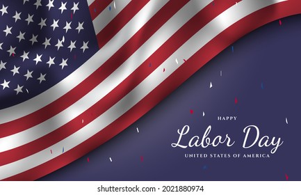 Labor Day Background Design. Banner, Poster, Greeting Card. Vector Illustration.