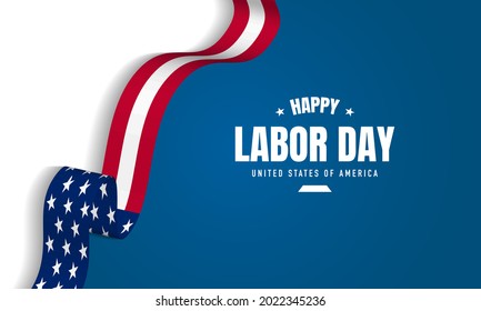 Labor Day Background Design. Banner, Poster, Greeting Card. Vector Illustration.