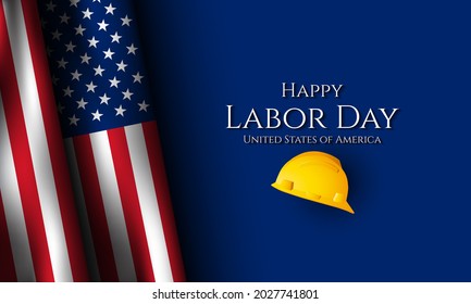 Labor Day Background Design. Banner, Poster, Greeting Card. Vector Illustration.