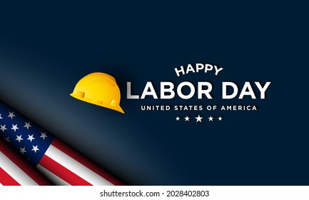 Labor Day Background Design. Banner, Poster, Greeting Card. Vector Illustration.