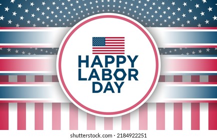 Labor Day Background Design. Banner, Poster, Greeting Card. Vector Illustration.