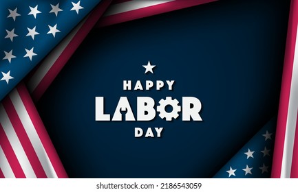 Labor Day Background Design. Banner, Poster, Greeting Card. Vector Illustration.