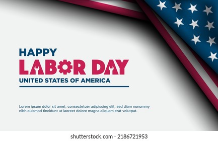 Labor Day Background Design. Banner, Poster, Greeting Card. Vector Illustration.