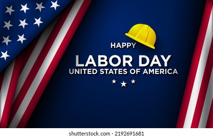 Labor Day Background Design. Banner, Poster, Greeting Card. Vector Illustration.