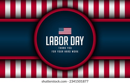 Labor Day Background Design. Banner, Poster, Greeting Card. Vector Illustration.