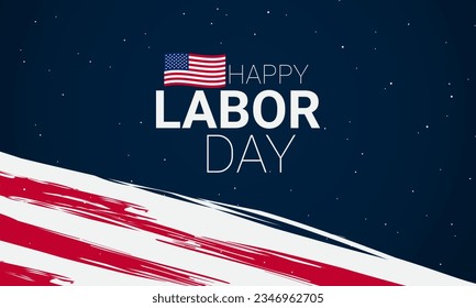 Labor Day Background Design. Banner, Poster, Greeting Card. Vector Illustration.