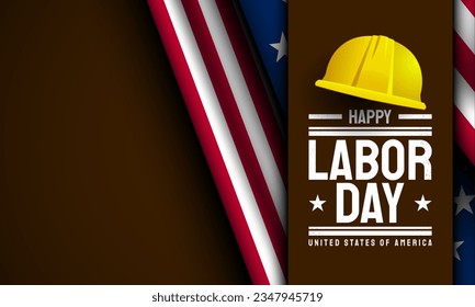 Labor Day Background Design. Banner, Poster, Greeting Card. Vector Illustration.