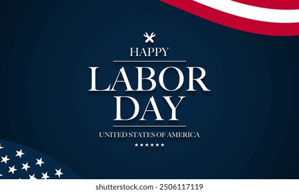 Labor Day Background Design. Banner, Poster, Greeting Card. Vector Illustration.