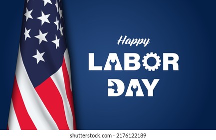 labor day Background Design. Greeting Card, Banner, Poster. Vector Illustration.