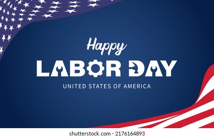 labor day Background Design. Greeting Card, Banner, Poster. Vector Illustration.