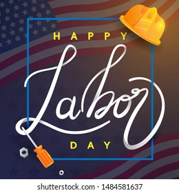 Labor day background design vector template graphic or banners  illustrations 