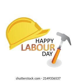 Labor Day background vector illustration for strong men. Labor Day celebration banner - Labor Day 