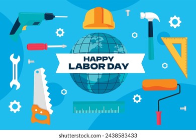 Labor Day Background Vector Illustration