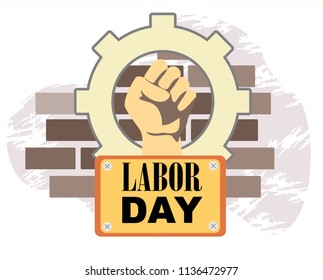 Labor Day banner. 
