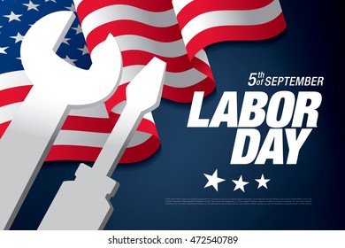 Labor day. Banner