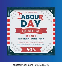 Labor Day Banner Design Social Media