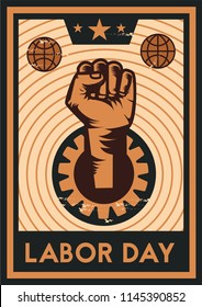 Labor Day banner. Design template. Vector illustration