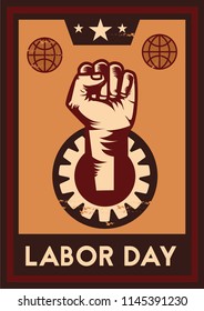 Labor Day banner. Design template. Vector illustration