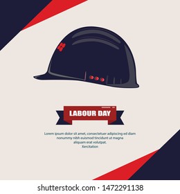 Labor Day banner,  flyer design on white background.
