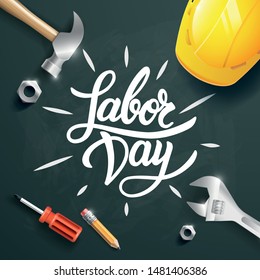 Labor Day banner, poster. Design template. Vector illustration