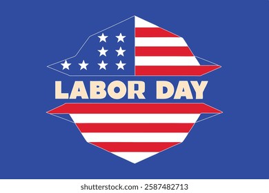 labor day banner and poster template vector art illustration