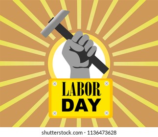 Labor Day banner. Vector.