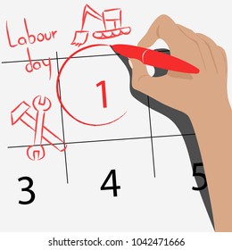 labor day in the calendar