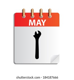 Labor day calender ,vector illustration 