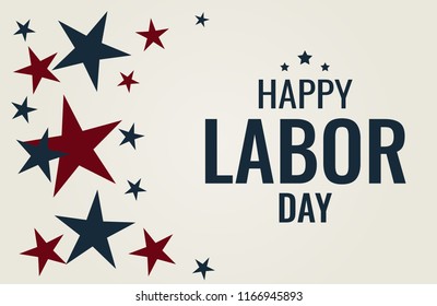 Labor day card or background. vector illustration.