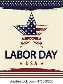 Labor day card or background. vector illustration.